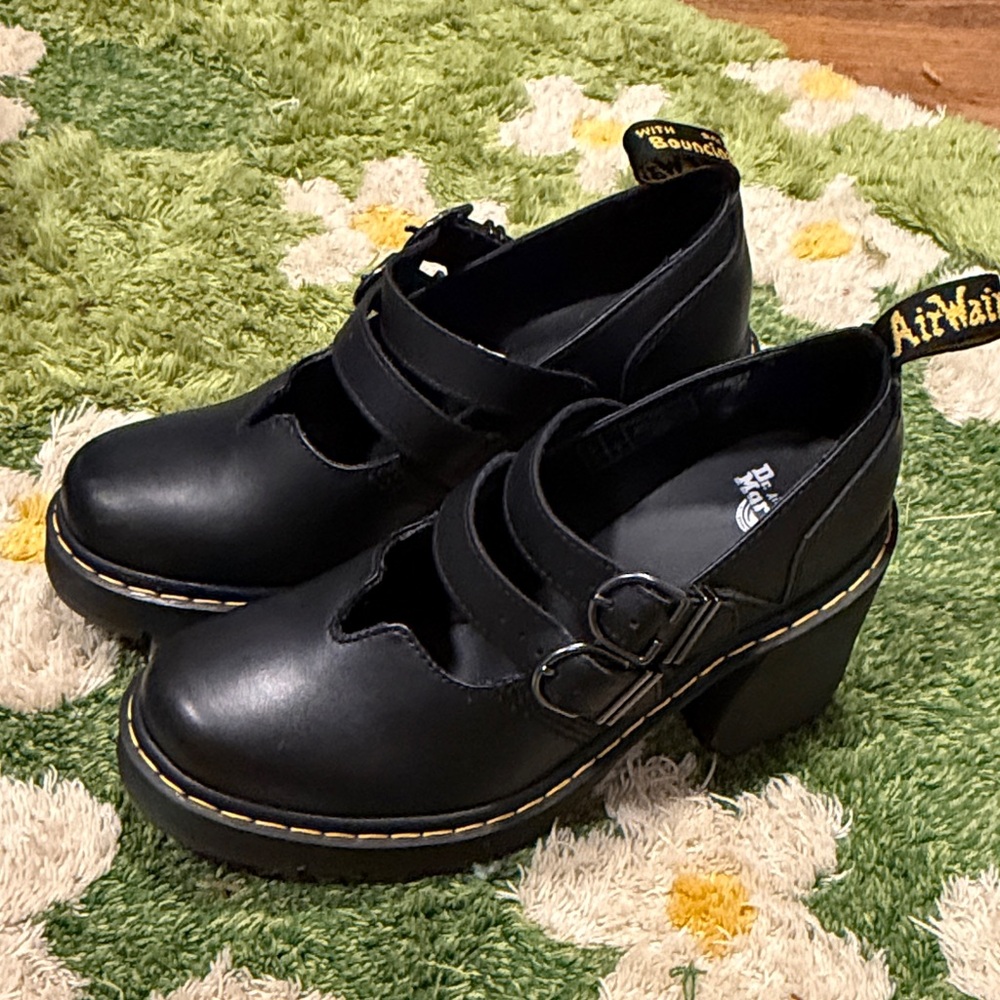 Women's Black Eviee Mary Jane heel